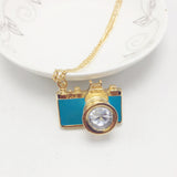 Vintage Camera Necklace Long Sweater Chain - WOMONA.COM