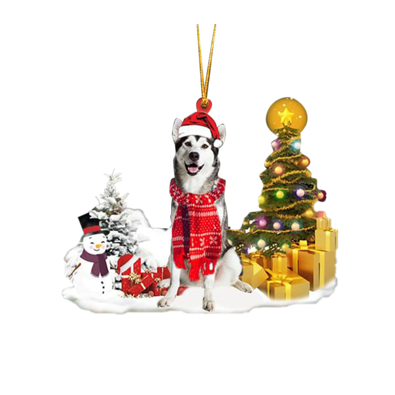 Christmas Family Puppies Decorate Trees With Lights - WOMONA.COM