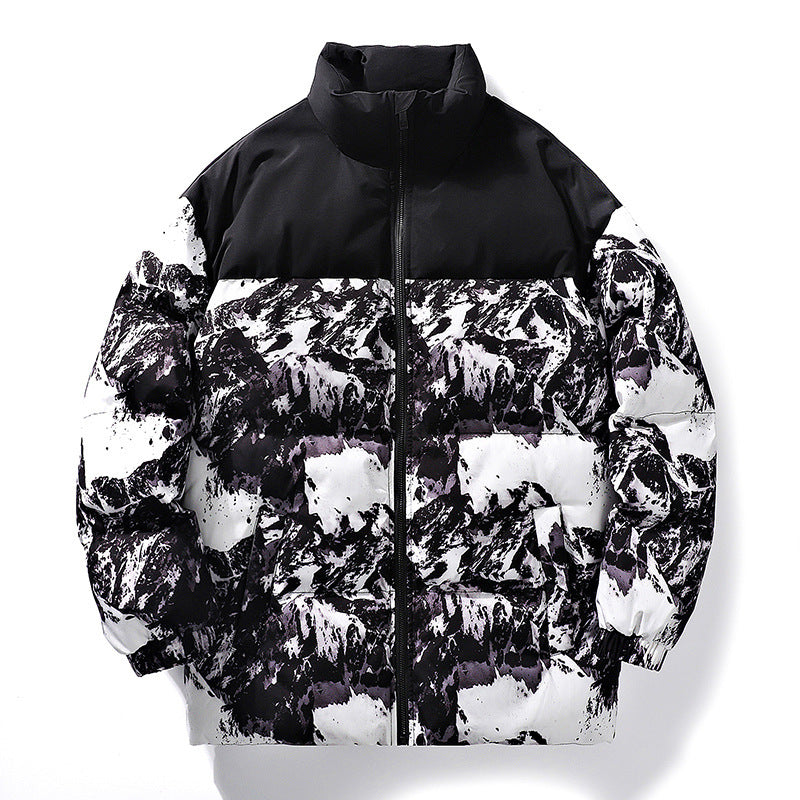 Men's camo padded winter jacket
