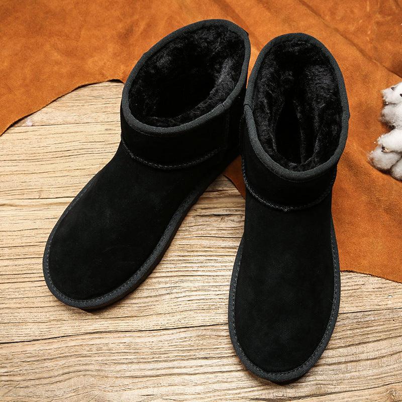 Trendy Fashion Plus Velvet Warm Men Boots - WOMONA.COM