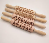 Rolling Pin Christmas Embossing - WOMONA.COM