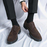 Zapatos de cuero para hombre, ropa formal, negocios, estilo británico, casual, verano