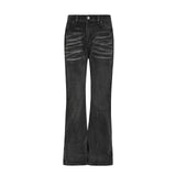 Verwaschene Distressed-Cat-Jeans für Herren