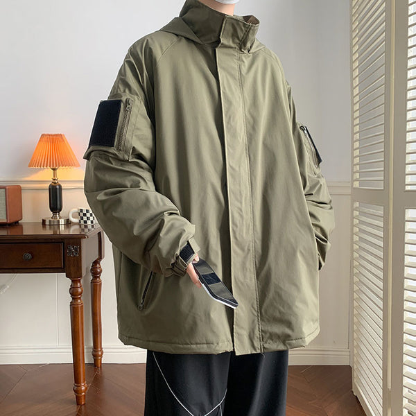 Three-in-one Coat Japanese Hoodie Workwear Jacket - WOMONA.COM