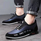 Letter Print Sneakers Men No Tie Outdoor Running Sports Shoes - WOMONA.COM