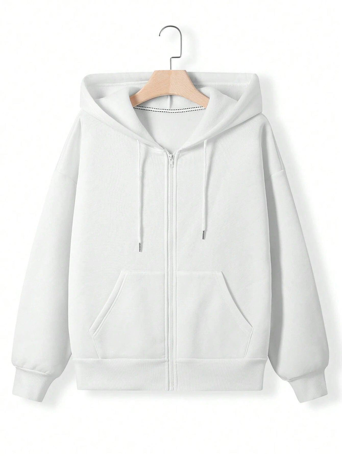 Hoodie Zipper Pocket Casual Sweatshirt - WOMONA.COM