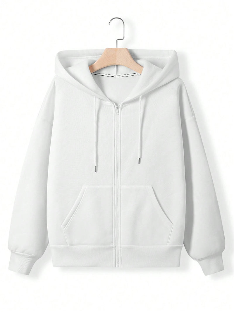 Hoodie Zipper Pocket Casual Sweatshirt