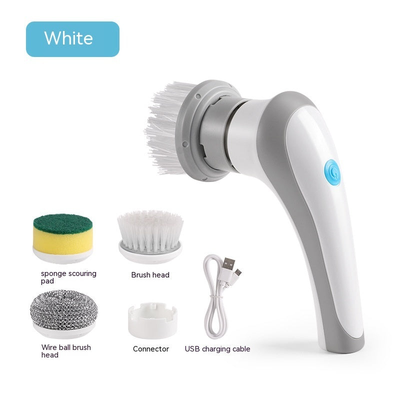 Electric Cleaning Brush 4 In 1 Spinning Scrubber Handheld Electric Cordless