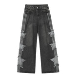 Gerade Jeans mit XINGX-Patch im amerikanischen Stil