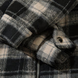 Plaid Shirt Cotton-padded Coat For Men - WOMONA.COM