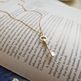 Sterling Silver Key Necklace Design - WOMONA.COM