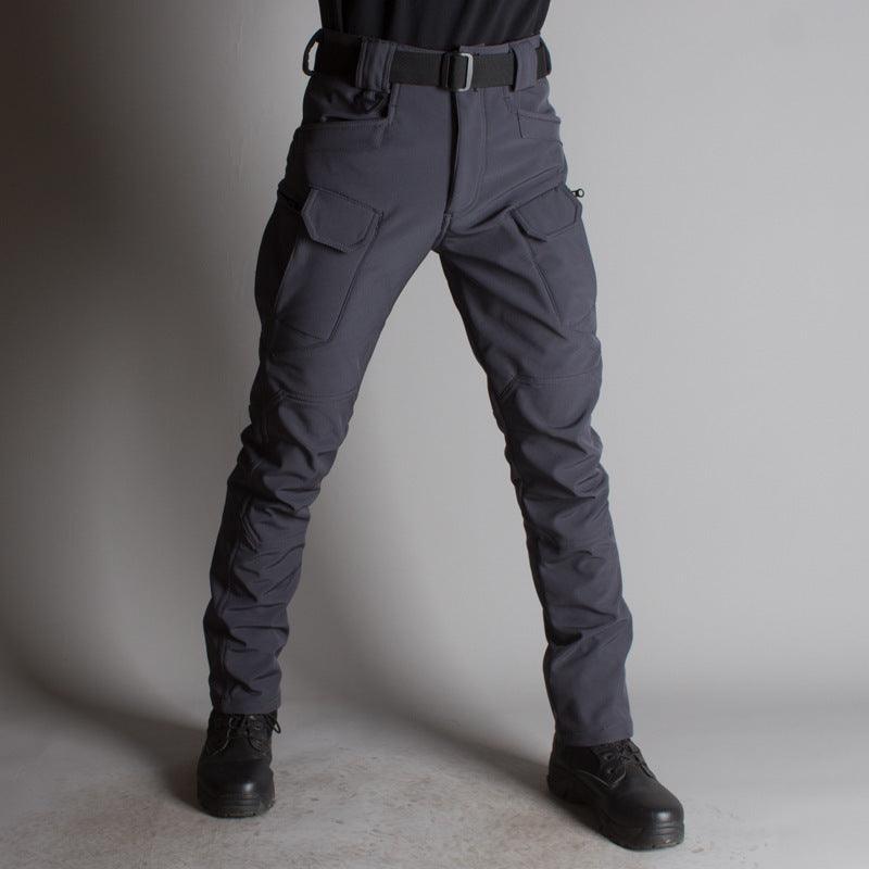 IX7 Shell Tactical Pants Men's Business Shirt Fleece Trousers - WOMONA.COM