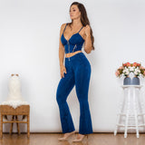 Zipper Push Up Top Middle Waist Flare Jeans - WOMONA.COM