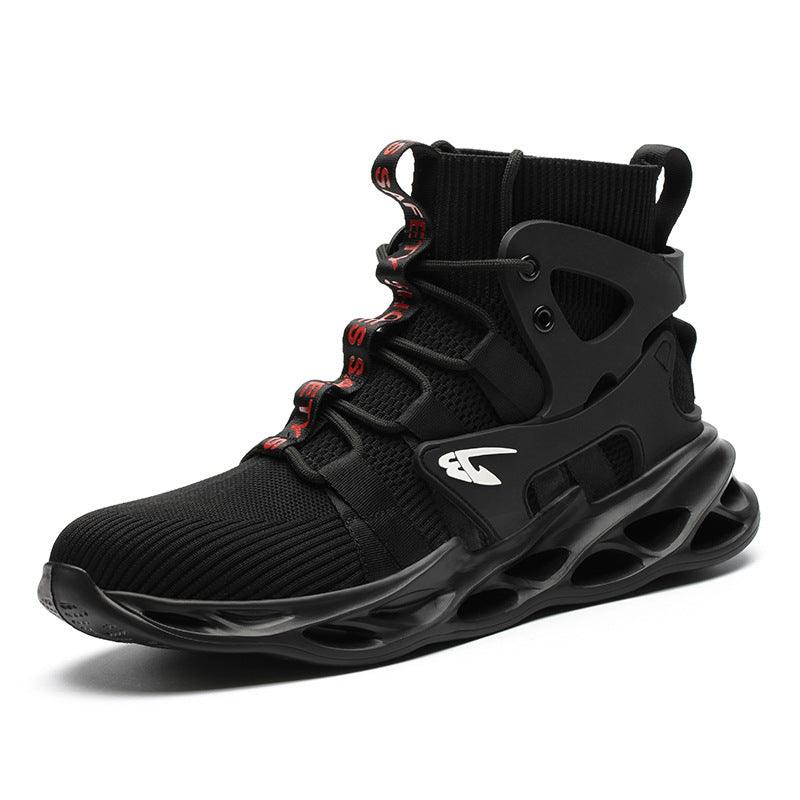 Men Steel Toe Breathable Hiking Boots - WOMONA.COM