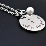 Stainless Steel Pendant Necklace Lnspirational - WOMONA.COM