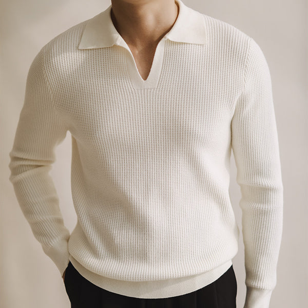 Men's Casual Warm Sweater Retro Long Sleeves - WOMONA.COM