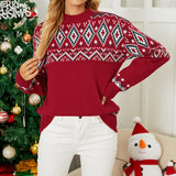 Sweater Loose Pullover Christmas Sweater - WOMONA.COM