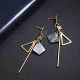 Simple personality geometric earrings - WOMONA.COM