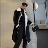 Match Bandage Dress Fake Two-piece Suit Coat