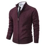 Men's Casual Loose Cardigan Sweater Knitted Jacket - WOMONA.COM