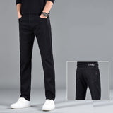 New Slim Fit Youth Casual Straight-leg Cotton Jeans Men - WOMONA.COM