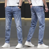 Men's Jeans Straight Fashion Slim Fit - WOMONA.COM