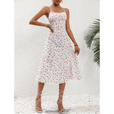 New Polka Dot Print Suspender Dress Summer - WOMONA.COM