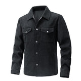 Corduroy Fashion Solid Color Men's Jacket