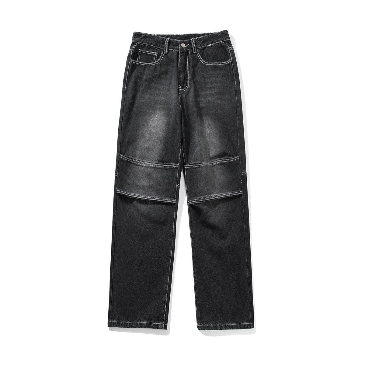 Washed Worn Jeans Men's - WOMONA.COM