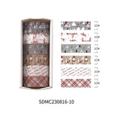 Creative Christmas Gift And Paper Adhesive Tape Journal Tape Christmas Decoration Material Cute Christmas Tape