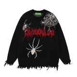 Spider Web Brocade Sweater Men - WOMONA.COM