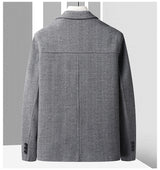 Men's Plush And Thick Woolen Coat - WOMONA.COM