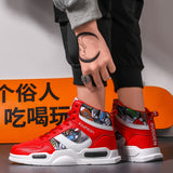 Männer Sport Schuhe High-tops Graffiti Sneakers Trendy