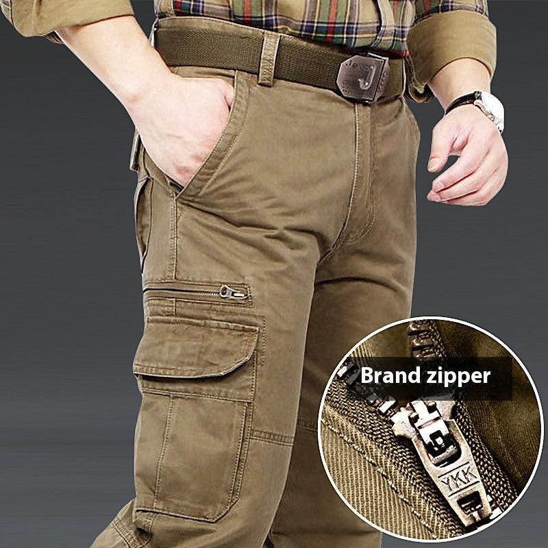 Spring And Autumn Thick Casual Pants Men's - WOMONA.COM