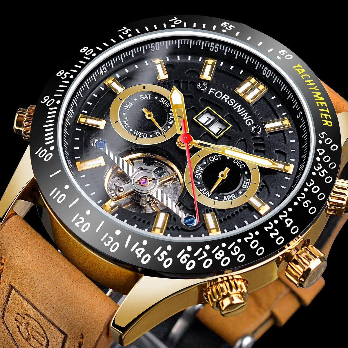 Men's Stylish And Versatile Automatic Mechanical Watch Waterproof - WOMONA.COM