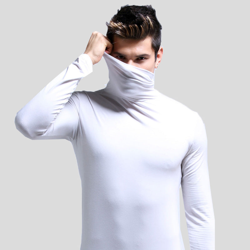 Long Sleeve Thin Tight Thermal Clothes Base Shirt Solid Color