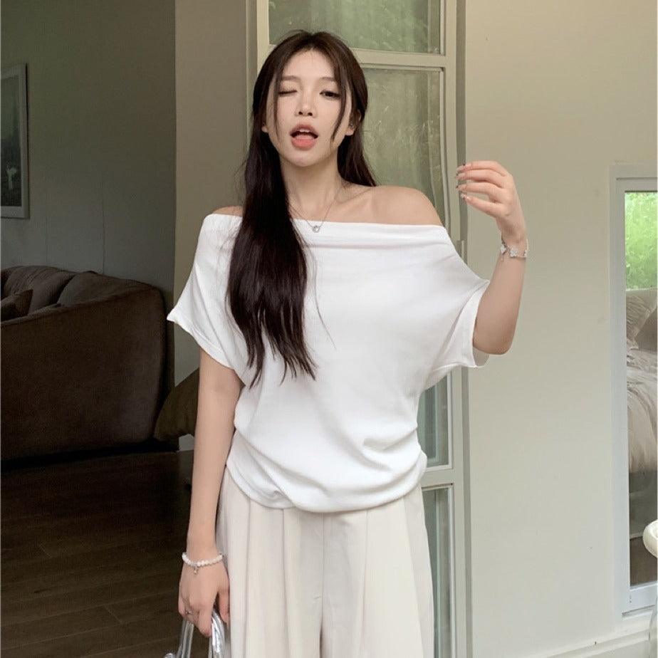 American Hot Girl Off-shoulder Top - WOMONA.COM
