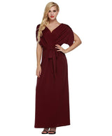 Vestido elegante de talla grande 4XL para mujer, vestidos largos de verano