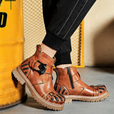 Men Punk Rock Tooling Machinery Car Boots - WOMONA.COM