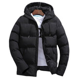 New Men's Pure Cotton Padded Jacket Hooded Coat - WOMONA.COM