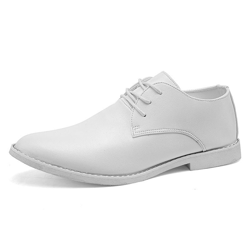 Zapatos de boda con cordones de cuero para hombre, estilo informal de negocios, tallas 39 a 46