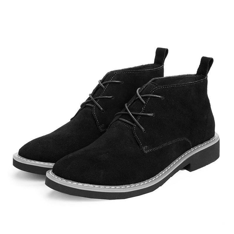 Inner Elevator Shoes Mid-top Men's Boots - WOMONA.COM