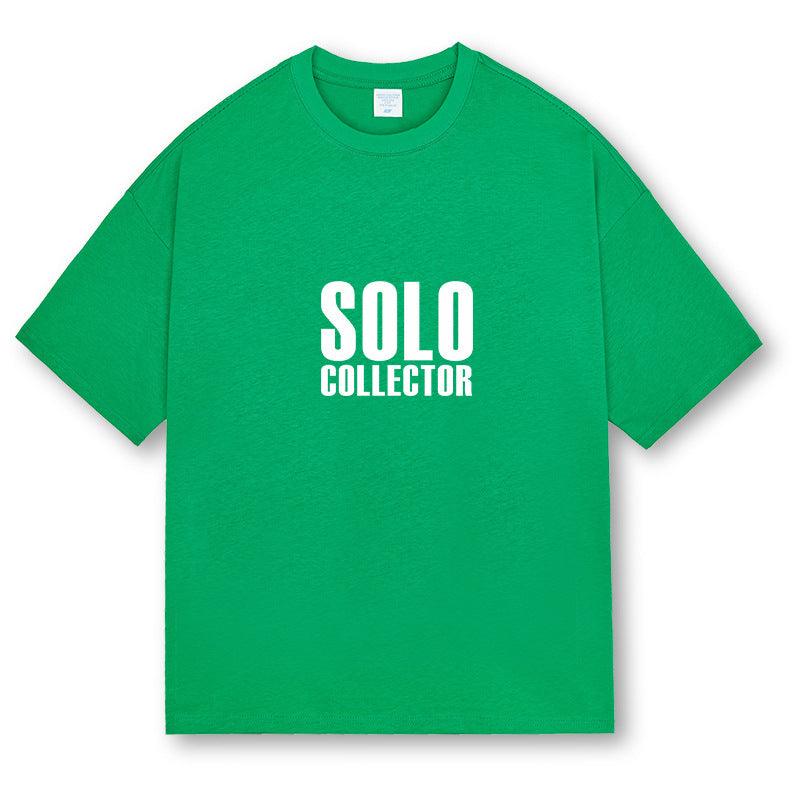 American Retro Short Sleeve Loose T-shirt Men - WOMONA.COM
