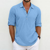 Solid Color Polo Collar Leisure Fashion Tops