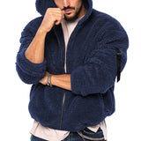 Warm Hooded Zipper Casual Jacket Coat - WOMONA.COM