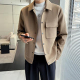 Premium Short Woolen Overcoat Coat