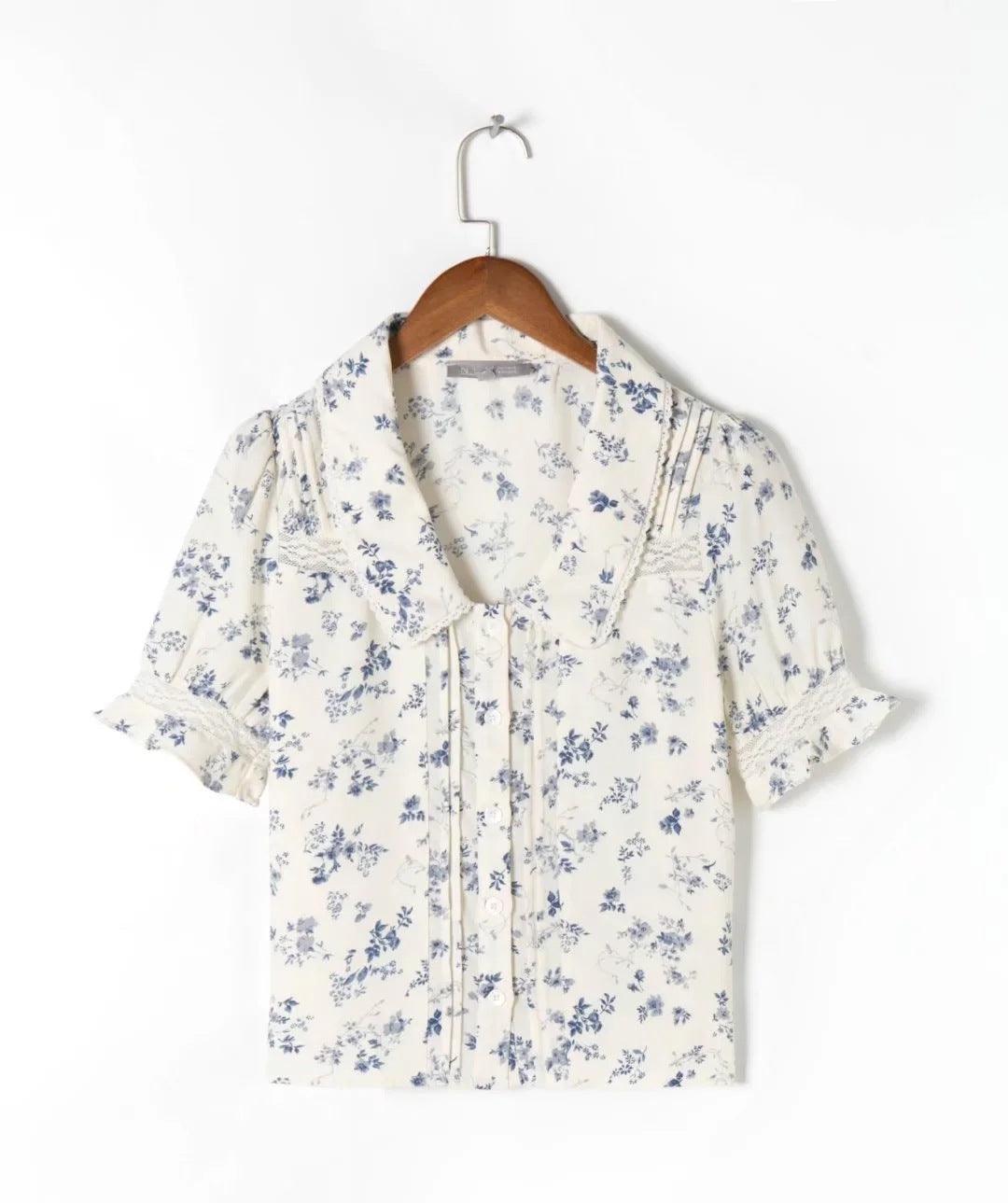 Floral Lace Stitching Coat Lace Single-breasted - WOMONA.COM