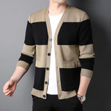 Long Sleeve Color Matching Casual Sweater Coat