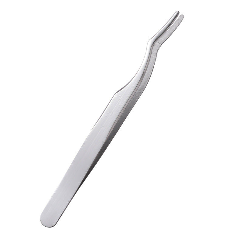 Stainless Steel Beauty Tools Eyelash Curler Aid Tweezers - WOMONA.COM