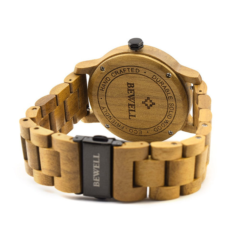 Fashion Sports Quartz Wooden Watch - WOMONA.COM